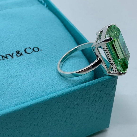 TIFFANY & CO Sparklers Cocktail Green Quartz 925 - Picture 5 of 7